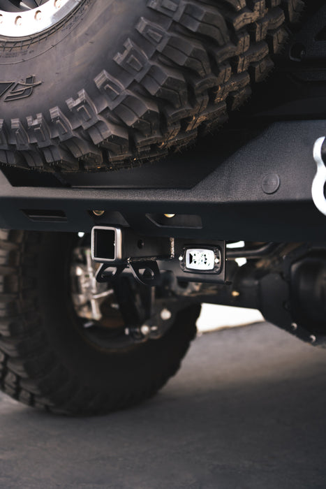 DV8 Offroad 07-21 compatible with Jeep Wrangler (JK/JL) Bolt-On Hitch w/ Lights AHJP-01