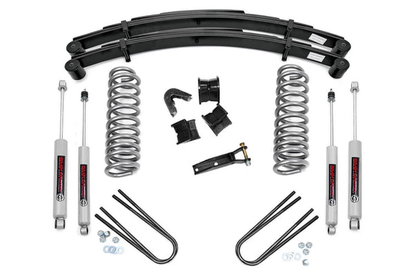 Rough Country 4 Inch Lift Kit Rear Springs Fits Ford F-100 4WD (1970-1976) 500-70-76.20