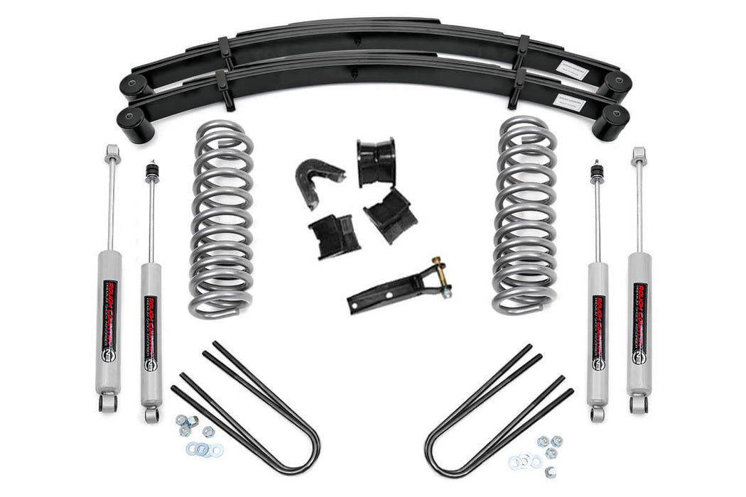 Rough Country 4 Inch Lift Kit Rear Springs Ford F-100 4Wd (1970-1976) 500-70-76.20