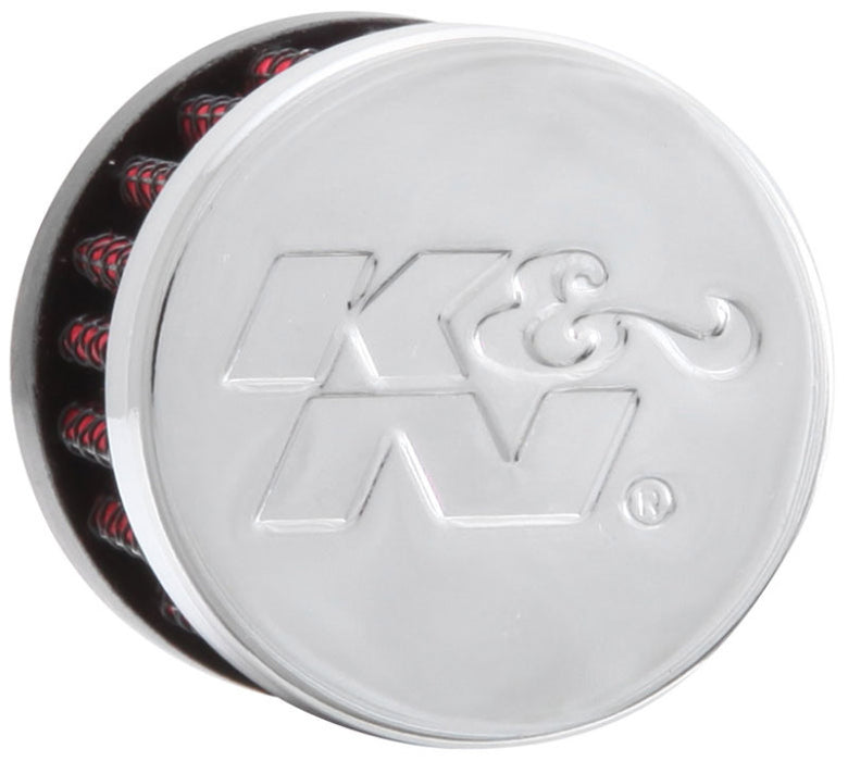 K&N Vent Air Filter/ Breather: High Performance, Premium, Washable, Replacement Engine Filter: Flange Diameter: 0.5 In, Filter Height: 1.125 In, Flange Length: 0.438 In, Shape: Breather, 62-2480