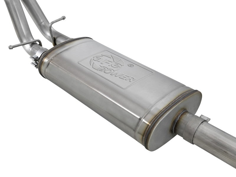 aFe Vulcan Series 3-2.5in 304SS Exhaust Cat-Back w/Blk Tips 2019 GM Silverado/Sierra 1500 L4-2.7L(t) 49-34110-B