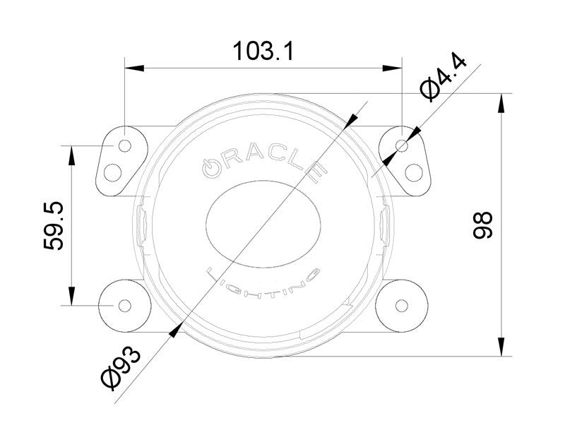 Oracle Lighting 100Mm 15W Driving Beam Led Emitter Mpn: 5823-001