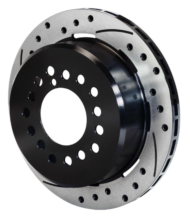 Wilwood Rotor-1.91in Offset-SRP-BLK-Drill-LH 12.19 x .810 5 Lug 3.12in Reg-C10 160-9990-BK