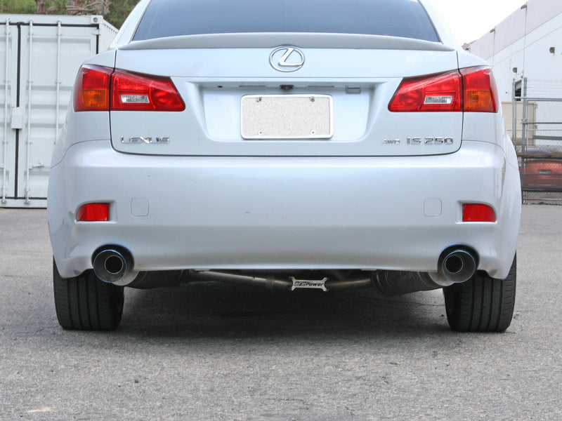 aFe POWER Takeda 06-13 Lexus IS250/IS350 SS Axle-Back Exhaust w/ Blue Flame Tips 49-36055-L