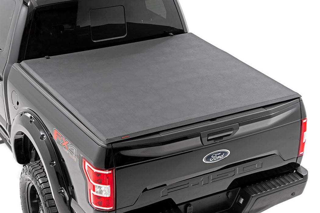 Rough Country Soft Tri-Fold Bed Cover 6'7" Bed Ford F-150 2Wd/4Wd (09-14) RC44509650