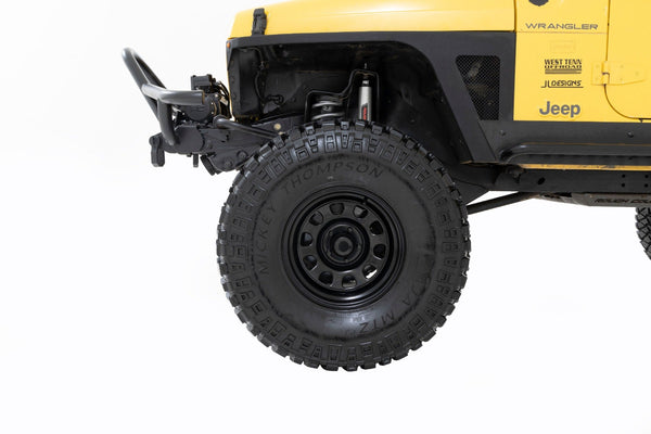 Rough Country Steel Wheel Black 15X8 5X5.5 4.25 Bore19 Fits Ford F-100, Jeep CJ5 & more (1953-2026) RC51-5885