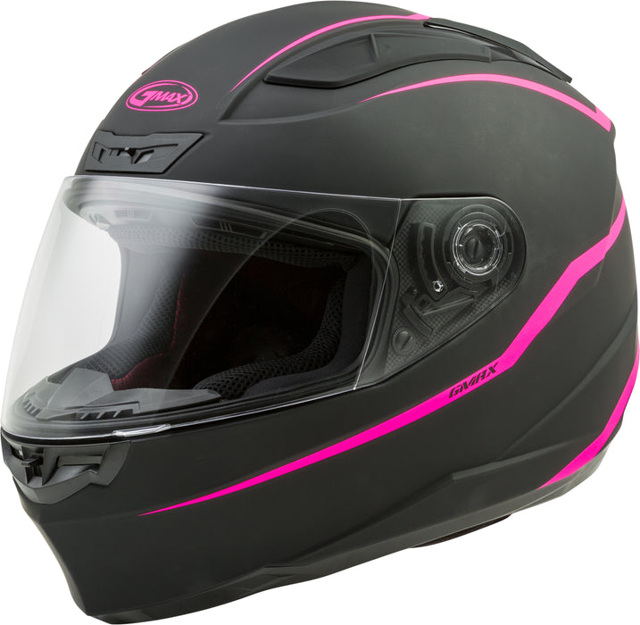 Gmax Ff-88 Full-Face Precept Helmet Black/Hi-Vis Pink Md G1884225