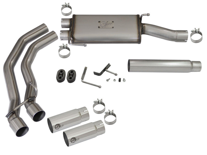 aFe Rebel Exhausts Cat-Back SS Ford F-150 04-08 V8 4.6/5.4L w/ Polished Tips 49-43079-P