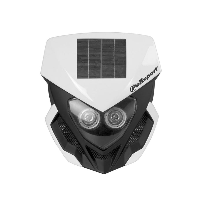 Polisport White Polisport Lookos EVO Solar Headlight