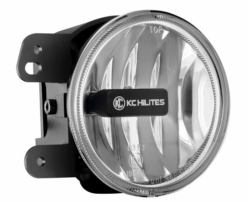 KC HiLiTES 07-09 compatible with Jeep JK 4in. Gravity G4 LED Light 10w SAE/ECE Clear Fog Beam (Pair Pack System) 494