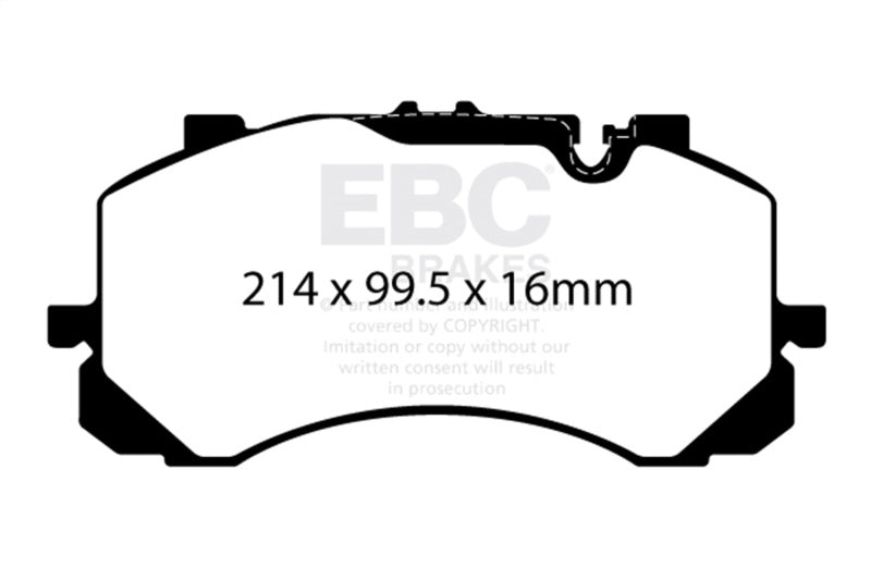 EBC 2019+ Bentley Bentayga 4.0TT Yellowstuff Front Brake Pads DP42403R