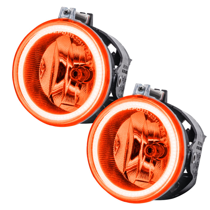 Oracle Lighting 11-16 compatible with Jeep Patriot Pre-Assembled LED Halo Fog Lights -Amber SEE WARRANTY 8195-005