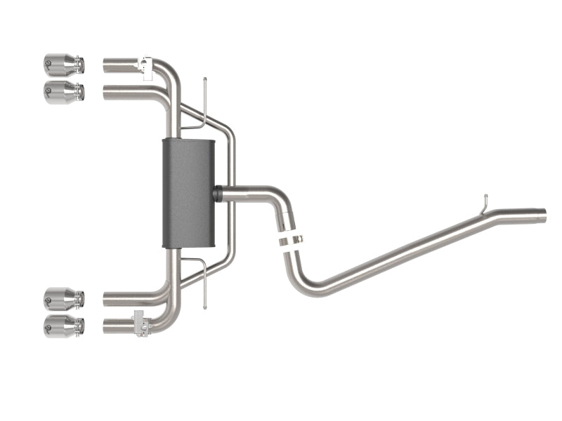 aFe MACHForce XP 3in-2.5in 304SS Exhaust Cat-Back 15-20 Audi S3 L4-2.0L (t) Polished Tips 49-36442-P