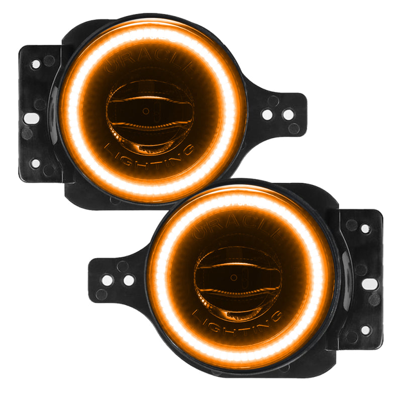 Oracle compatible with Jeep Wrangler JL/Gladiator JT Sport High Performance W LED Fog Lights Amber SEE WARRANTY 5847-005