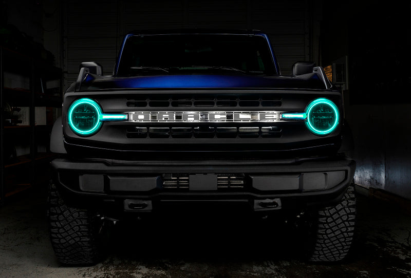 Oracle Lighting 2021-2022 Fits Ford Bronco Colorshift® Headlight Halo Kit W/Drl