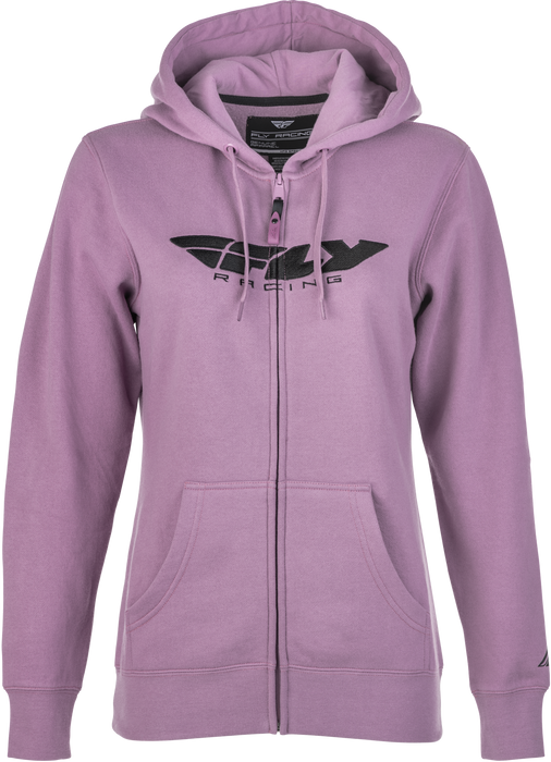 Fly Racing 358-0062M Women's Fly Corporate Zip Up Hoodie Mauve Md