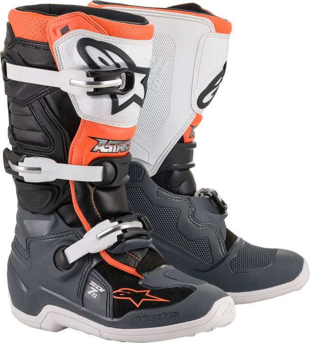 Alpinestars 2015017-1124-07 Tech 7S Boots Blk/Gry/Wht/Fluo Org Sz 07