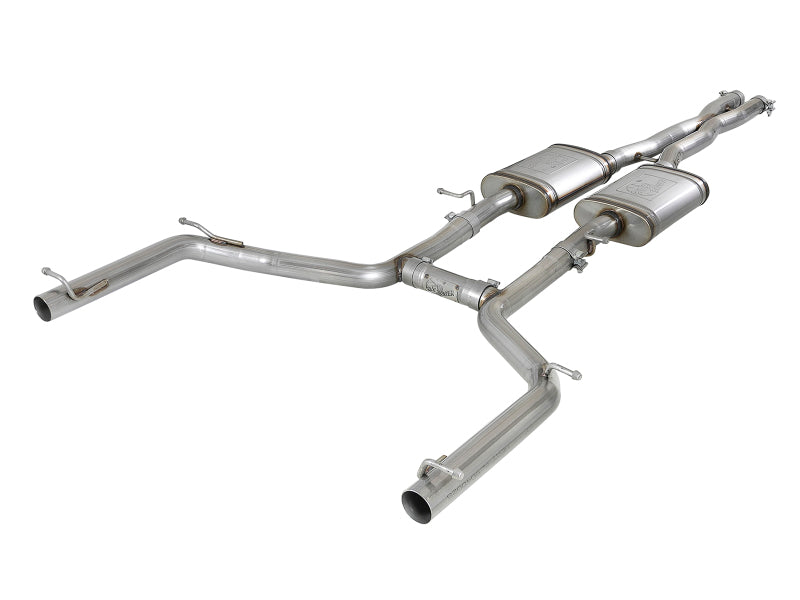 aFe MACH Force-Xp 2-1/2in 304 SS Cat-Back Exhaust 15-19 Compatible with Dodge Challenger V6-3.6L Raw Tip 49-32067