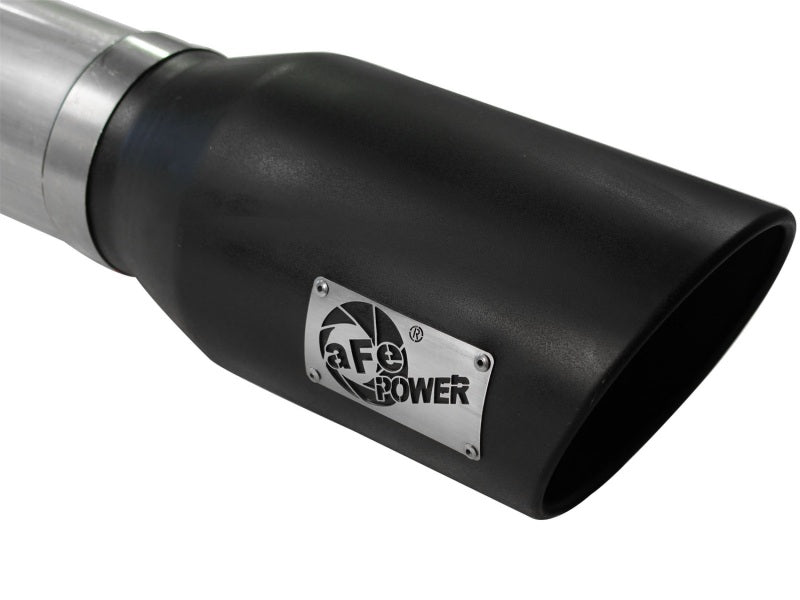 aFe MACHForce XP 5in DPF-Back Stainless Steel Exhaust , Blk,Ford Diesel Trucks 11-14 V8-6.7L td 49-43055-B