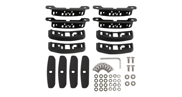 Rhino-Rack Flush & Raised Rail Side Mount RCP Base Kit 4 pcs RCP66-BK