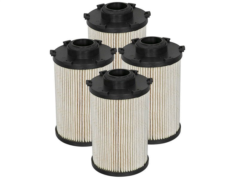 aFe Pro GUARD D2 Fuel Filter 07.5-09 Compatible with Dodge RAM Diesel Trucks L6 6.7L (td) (4 Pack) 44-FF012-MB