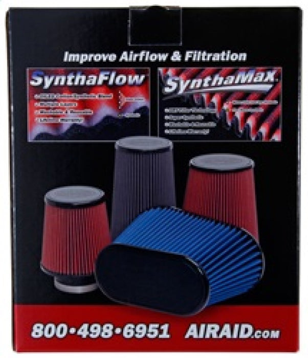 Airaid Universal Clamp-On Air Filter: Round Tapered; 6 Inch (152 Mm) Flange Id; 9 Inch (229 Mm) Height; 7.5 Inch (191 Mm) Base; 5 Inch (127 Mm) Top, Black 702-469