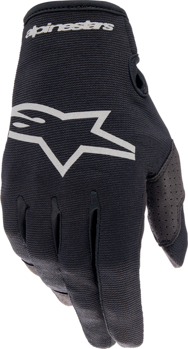 Alpinestars Radar Gloves (Black Brushed Silver, Small)