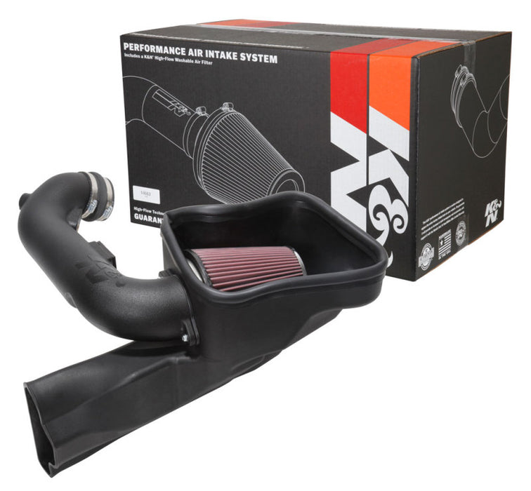 K&N 63-2605 Aircharger Intake Kit for FORD MUSTANG GT V8-5.0L F/I, 2018-2019
