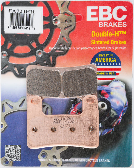 EBC Brakes Double-H Sintered Brake Pads Compatible for BMW S1000R 2018-2019