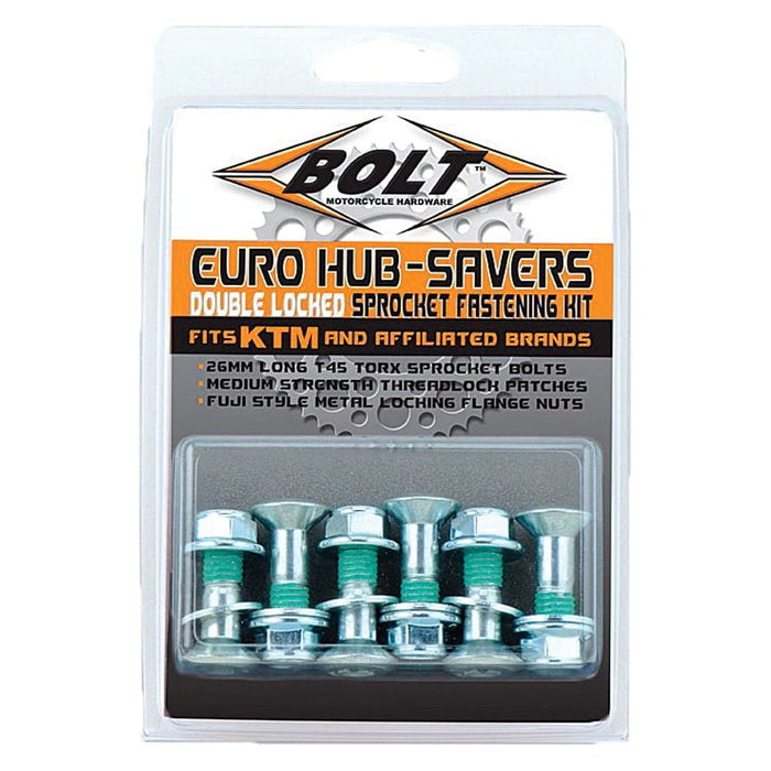 Bolt Motorcycle Hardware, Inc Hub-Savers Euro Style-6/Pk 2008-Hs.Eu