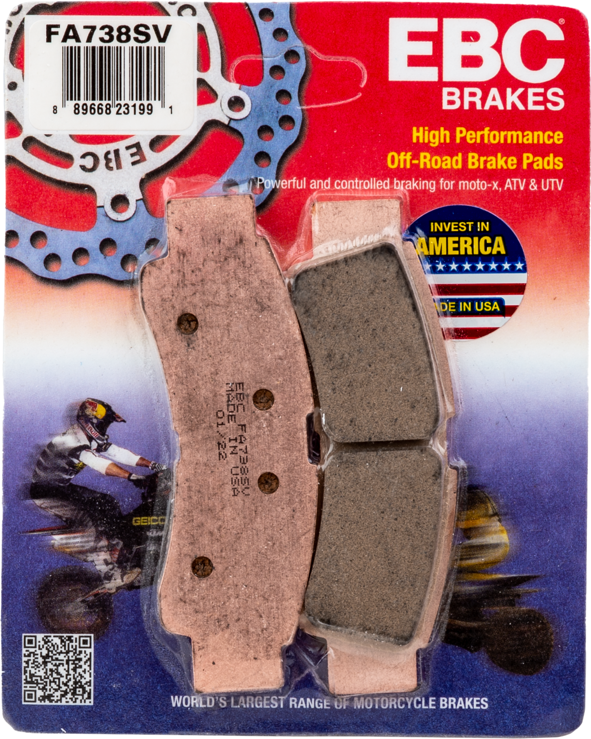 Ebc FA738SV SV Series Severe Duty Brake Pads