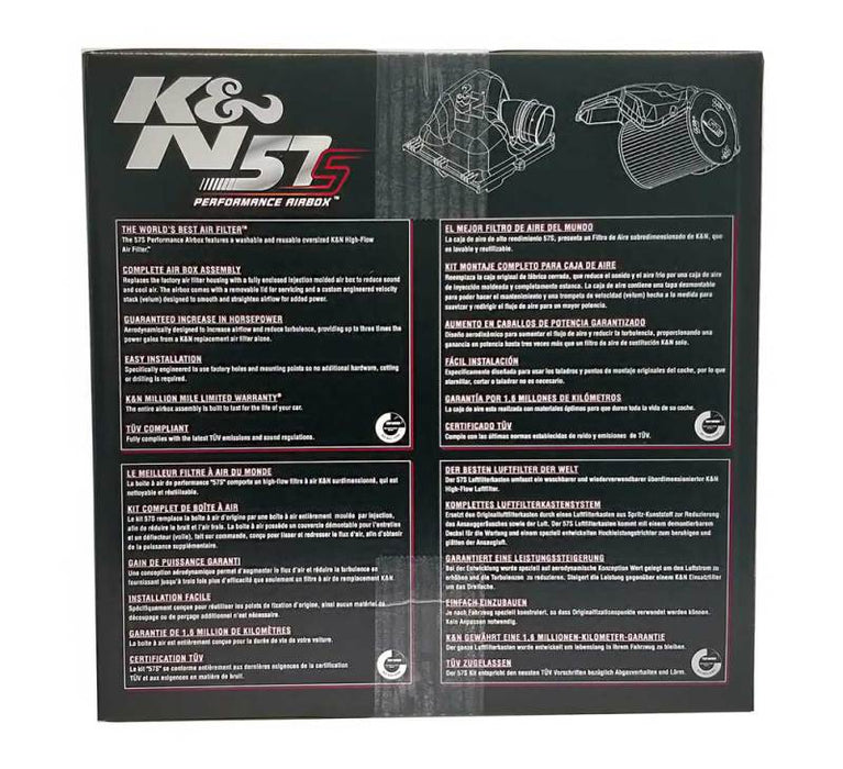 K&N Performance Intake Kit for 03-11 Audi, Seat, Skoda, VW 1.4L 2.0L 57S-9500