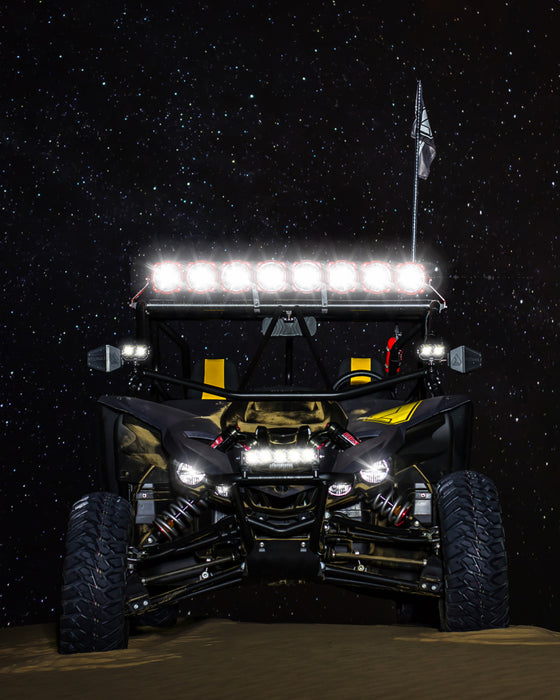 KC HiLiTES Yamaha YXZ1000R 39in. Pro6 Gravity LED 6-Light 120w Combo Beam Overhead Light Bar System 91310