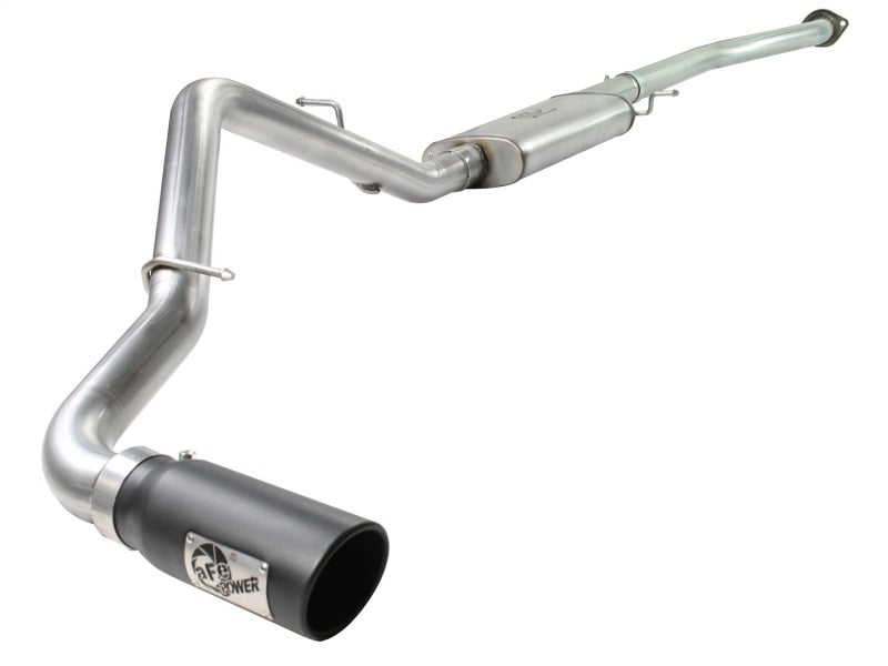 aFe MACHForce XP Exhaust SS-409 Cat-Back w/ 304SS Black Tip 04-07 GM Trucks 1500 V6/V8 49-44013-B