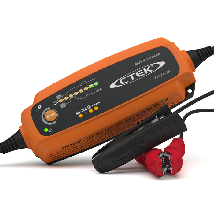 Ctek () Mus 4.3 Polar 12 Volt Fully Automatic Extreme Climate 8 Step Battery Charger 56-958