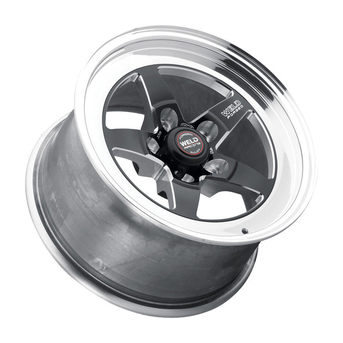 Weld S71 15x10.33 / 5x4.75 BP / 6.5in. BS Black Wheel (Low Pad) Non-Beadlock 71LB-510B65A