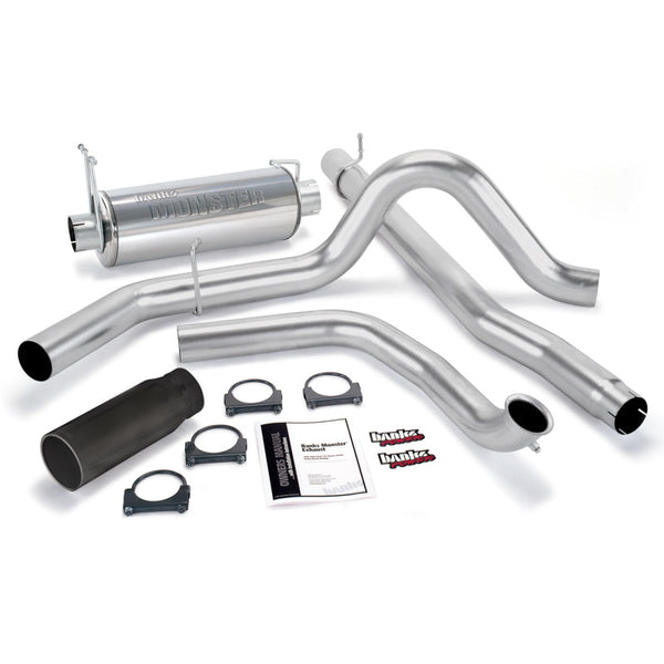 Banks Power 99-03 Ford 7.3L Monster Exhaust System SS Single Exhaust w/ Black Tip 48656-B