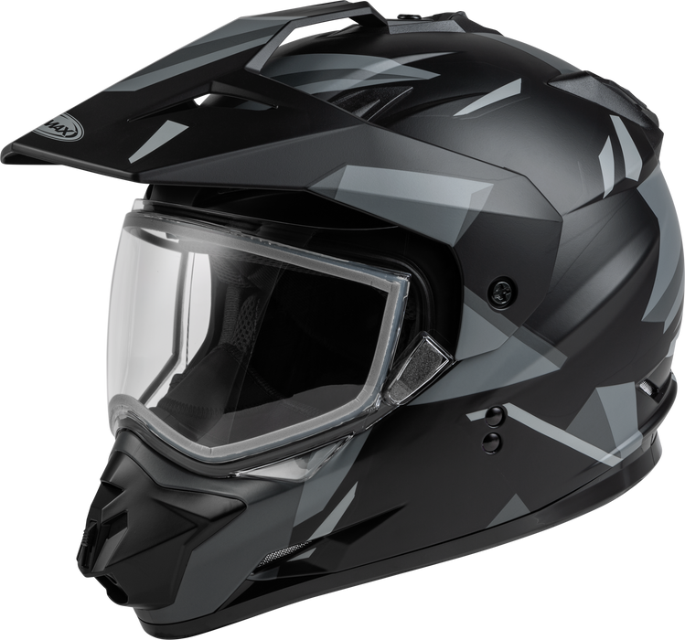 Gmax A2114076 Gm-11S Ripcord Adventure Snow Helmet Matte Black/Grey Lg