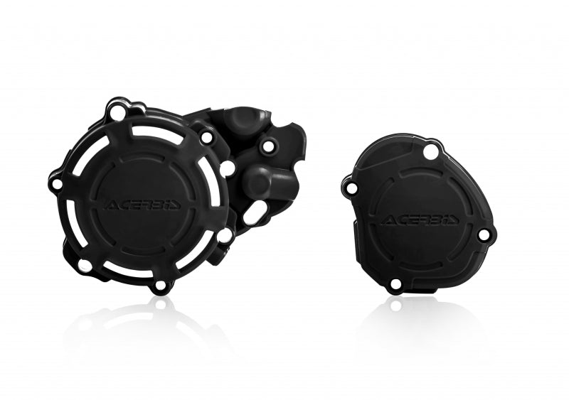 Acerbis X-Power Engine Cover Kit (Black) For 06-23 Yamaha Yz125 2780680001