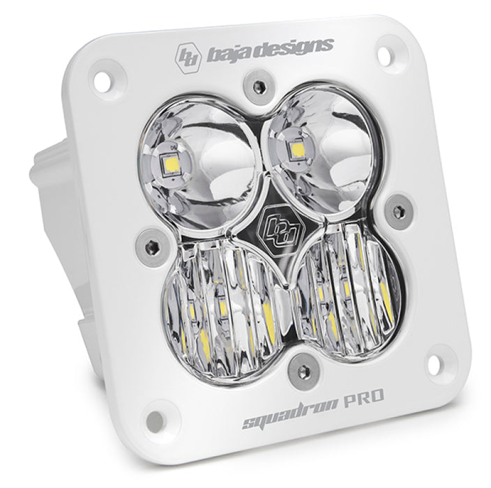 Baja Designs Squadron Pro Flush Mount White Driving/Combo Pattern LED Light Pod Clear 491003WT