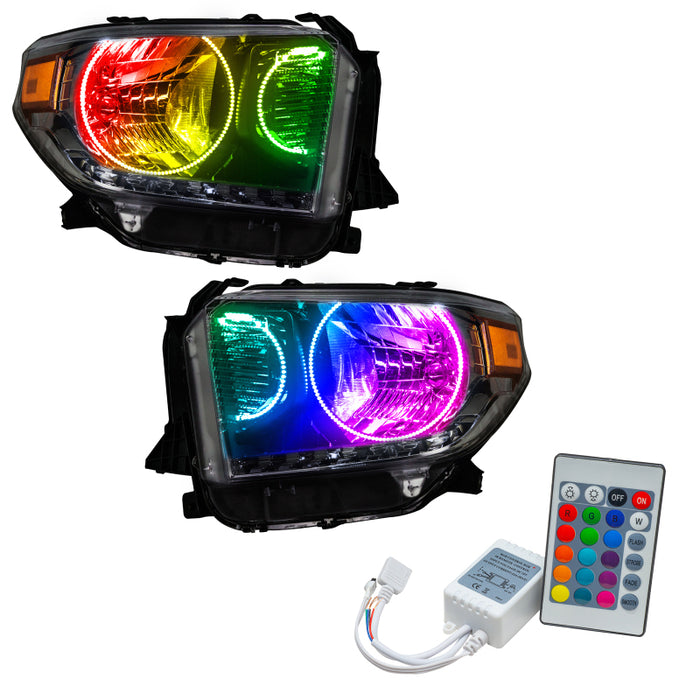 Oracle 14-17 Toyota Tundra SMD HL Dual Halo Kit ColorSHIFT w/ Simple Controller SEE WARRANTY 7204-504