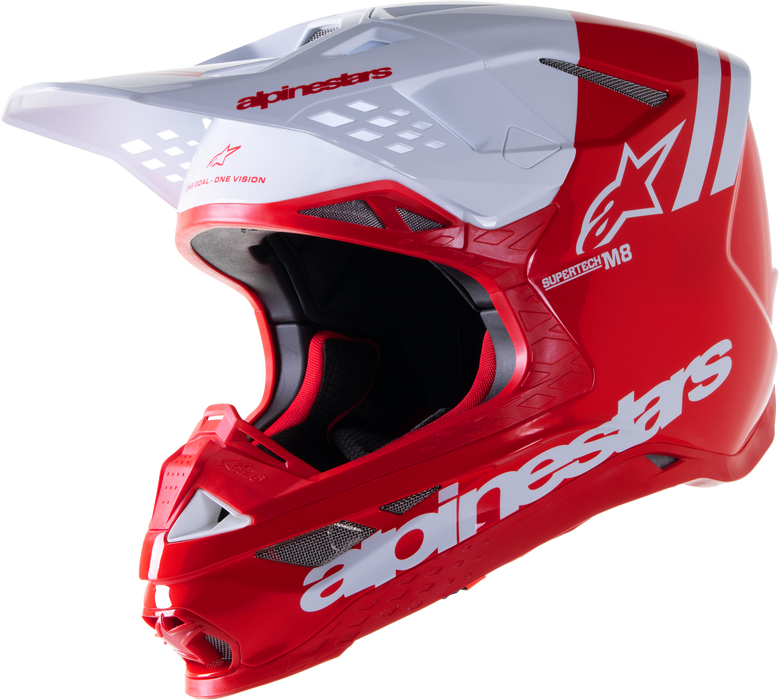 Alpinestars Supertech M8 Radium 2 MX Offroad Helmet Bright Red/White XS