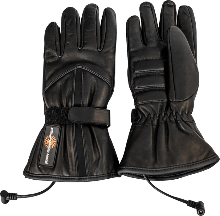 California Heat 12V Heated Leather Gloves (XXX-Large) (Black)