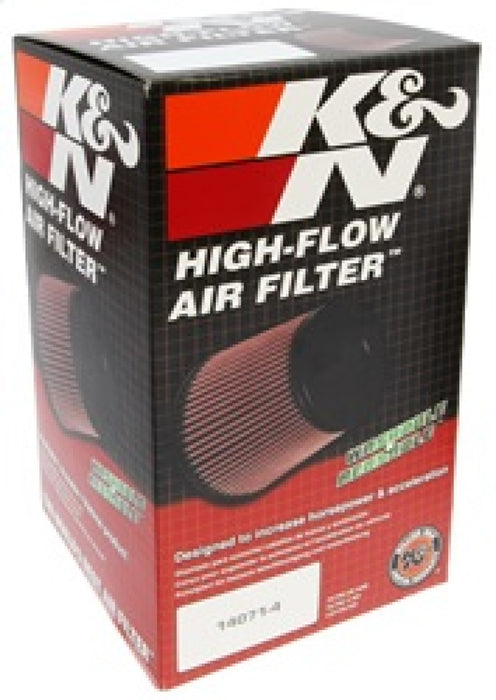 K&N Universal Clamp-On Air Filter: High Performance, Premium, Washable, Replacement Filter: Flange Diameter: 3.5 In, Filter Height: 8 In, Flange Length: 1.25 In, Shape: Round Tapered, RU-1045