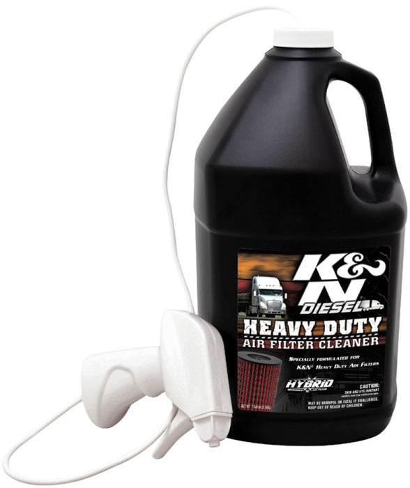 K&N Heavy Duty Air Filter Cleaner And Degreaser: Power Kleen; 1 Gallon; Restore