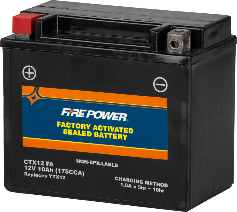 Fire Power Factory Activated Sealed Battery CTX12-BS(FA)