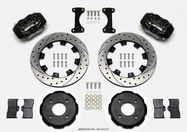Wilwood Forged Dynalite Front Hat Kit 12.19in Drilled 2002 Mitsubishi Lancer 140-7015-D