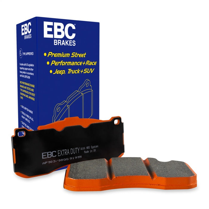 EBC Brakes Extra Duty Light Truck, Jeep and SUV Brake Pad Set Fits select: 2015-2021 FORD F150, 2018-2019 TOYOTA CAMRY