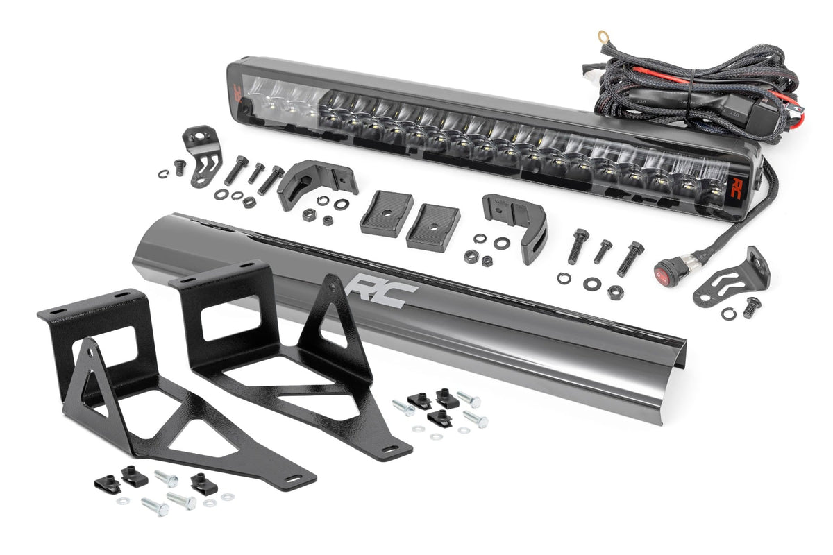 Rough Country Led Light Kit Bumper Mount 20" Spectrum Dual Row Fits Ford F-250/F-350 Super Duty (05-07) 80665