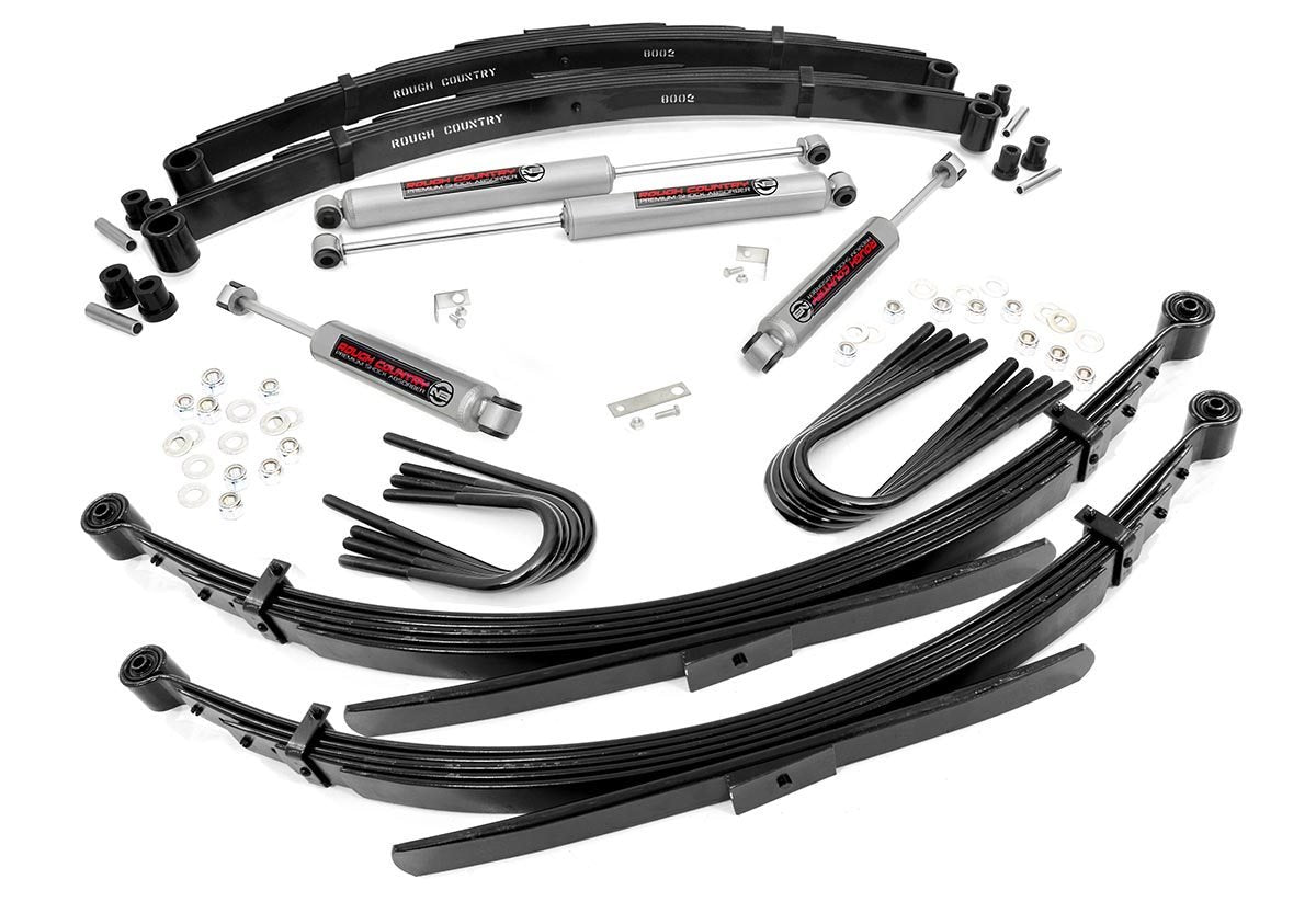Rough Country 2 Inch Lift Kit 52 Inch Rr Springs Fits GMC Half-Ton Suburban/Jimmy (88-91) 235-88-9230